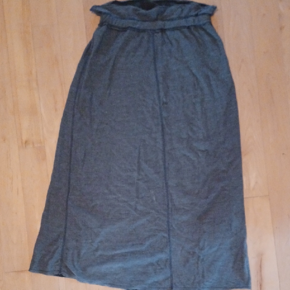 Cut Loose Charcoal Maxi Skirt